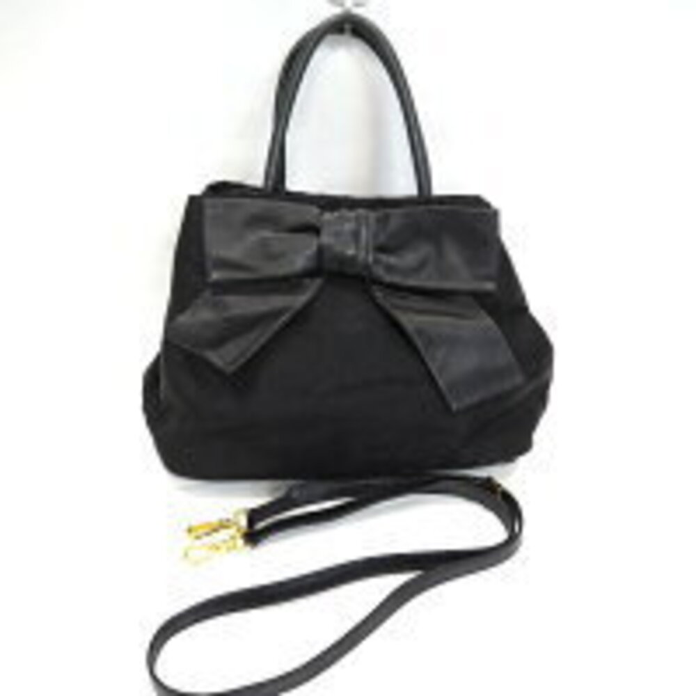 Prada Handbag Rion Leather Black